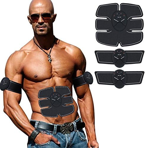 hayootech Muscle Toner, Abdominal Toning Belt, EMS ABS Trainer Wireless Body Gym Workout Home Office Fitness Equipment for Abdomen/Arm/Leg Training Men &amp; Women