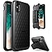 i-Blason Transformer Series Designed for iPhone X Case 2017 Release / iPhone Xs Case 2018 Release, Kickstand Heavy Duty Combo Holster Cover Case with Locking Belt Swivel Clip (Black)