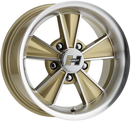 Hurst HT324 Dazzler 17x8 5x4.75" +0mm Gold/Machined Wheel Rim