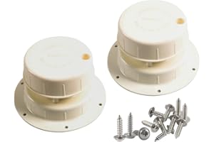 CNxinn10 2Pcs Plumbing Vent Sewer Cover Roof Cap Attic Replacement PP White For RV Camper Trailer Motorhome
