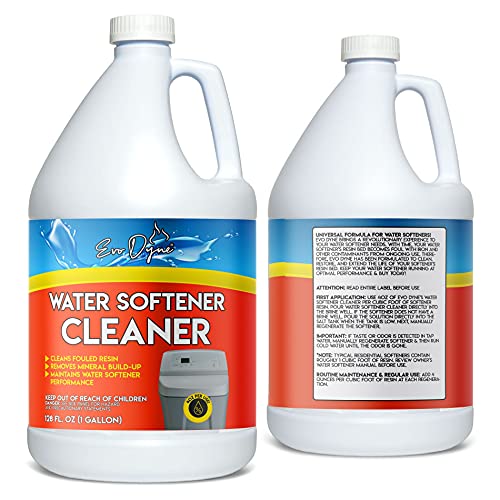 Evo Dyne Water Softener Cleaner (1Gallon), Made in USA Restores