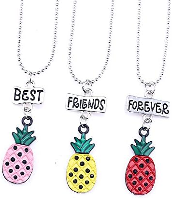 SKEINS BFF Bestie Necklaces For 3 Unicorn Gift Necklace Jewelry Kids Necklace for Girl