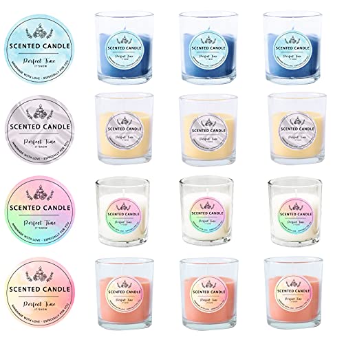 Candle Label Roll, 2 Inch 300pcs Waterproof Labels for Candle Making Supplies, Candle Tins, Candle Container, Candle Jars with lids, Candle Boxes Packaging, Labels Stickers for Candle Making