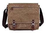 Kenox Vintage Canvas Laptop Messenger Bag School Bag Business Briefcase 16 Inches