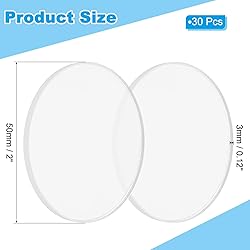 PATIKIL 2" Acrylic Circles, 30Pcs 0.12" Thickness