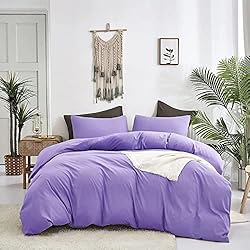 Houseri Purple Comforter Set King Lavender Bedding