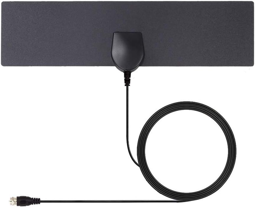 Yeshineah HD Digital TV Antenna Long 35 Miles Range - Support 4K 1080p & All Older TV's Indoor Powerful HDTV - 9.8ft Coax Cable (Black)