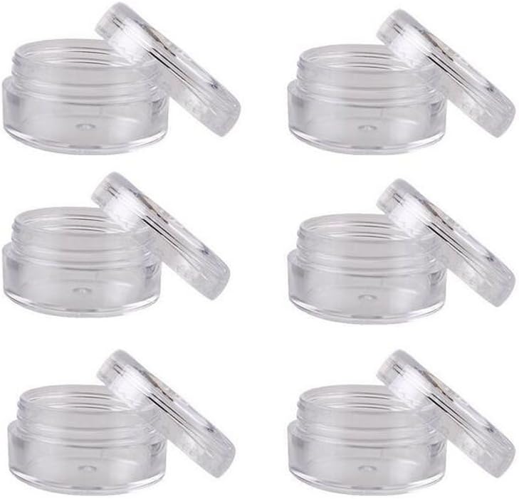 50 Pcs Clear Empty Plastic Cosmetic Containers Box Case Bottles 10 Gram