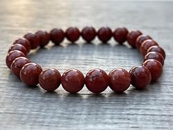 Red Jasper Crystal Bead Bracelet 8mm, Wholesale