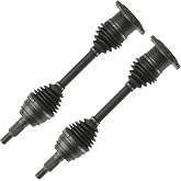 Detroit Axle - 4WD Front CV Axles for 2007-2020 Chevrolet Silverado 1500 | GMC Sierra 1500 Yukon Tahoe Cadillac Escalade, Suburban Avalanche, CV Axle Shafts Assembly Replacement [6 Lugs]