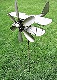 Big Sky Antiques Metal Bi Plane Airplane Spinner