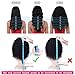WIGNEE Curly Wigs Lace Part 100% Brazilian Human Hair 4x4 Lace Closure Middle Part Bob Glueless Wigs Natural Black (12 Inch)