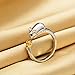 Godyce Rat Ring Sterling Silver Gifts for Women Gold Zircon Cuff Adjustable Chinese Zodiac Jewelry