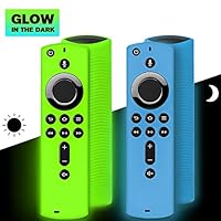 2 Pack Remote Cover for Fire TV Stick 4K / Fire TV Cube/Fire TV (3rd Gen), Shockproof Anti Slip Silicone Remote Case Compatible with All-New 2nd Gen Alexa Voice Remote Control