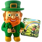 Lucky Irish Leprechaun Figurine Pocket Sized Good Luck Charm Trinket | Durable PVC Material, Ideal For Desk Or Shelf Display, Portable Carry Novelty Gift