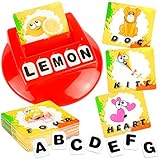 Little Treasures Literacy Card Game - Kids Learn to Spell and Identify Pictures While Playing Fun Board Game