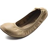 Ollio Women's Shoe Collar Shoe Pull Tab Comfort Ballet Flat