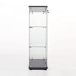nifoti 3-Tier Glass Display Cabinet,Curio Cabinet