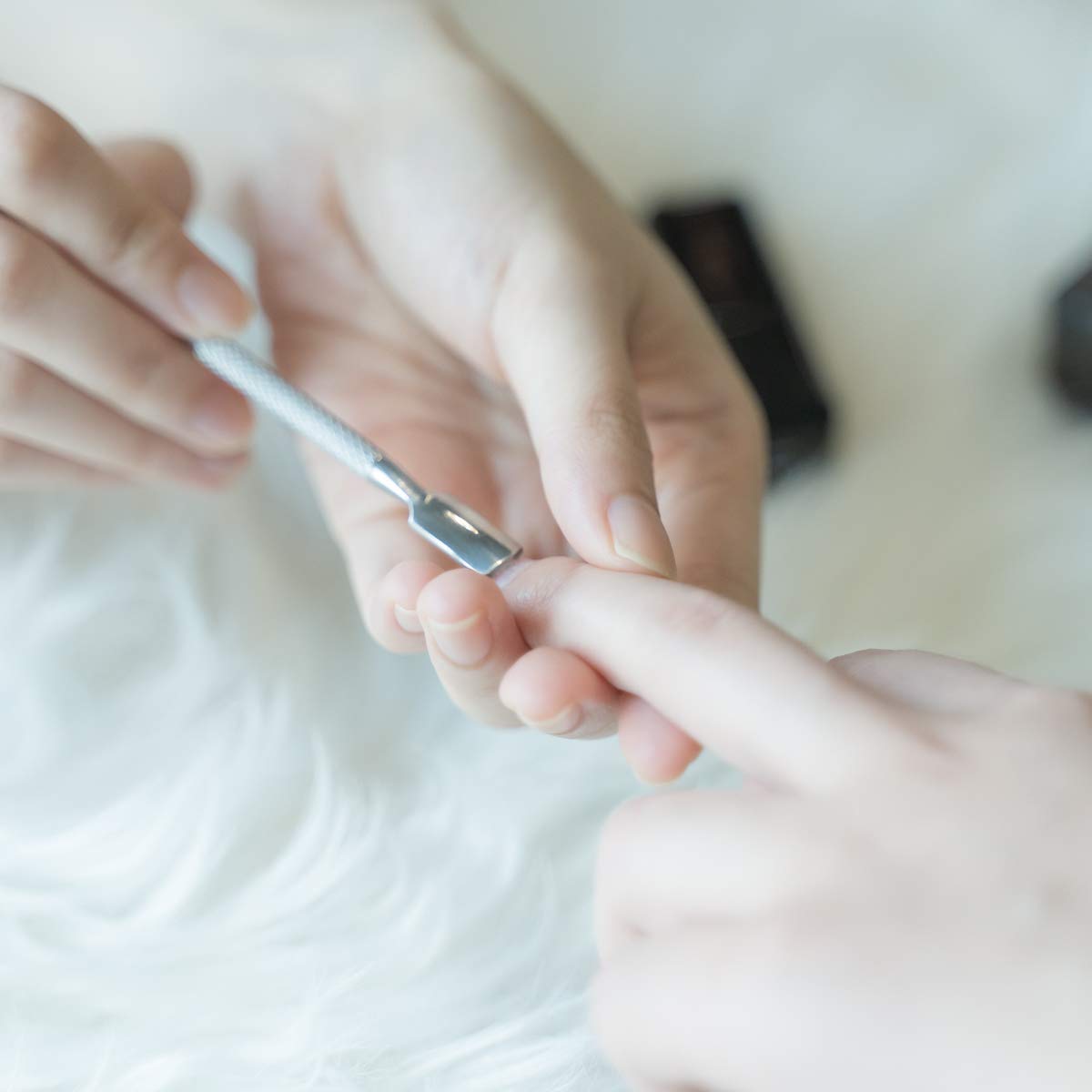 Cuticle Pusher and Spoon Nail Cleaner - Professional Grade Stainless Steel Cuticle Remover and Cutter - Durable Manicure and Pedicure Tool - for Fingernails and Toenails - by Utopia Care: Beauty