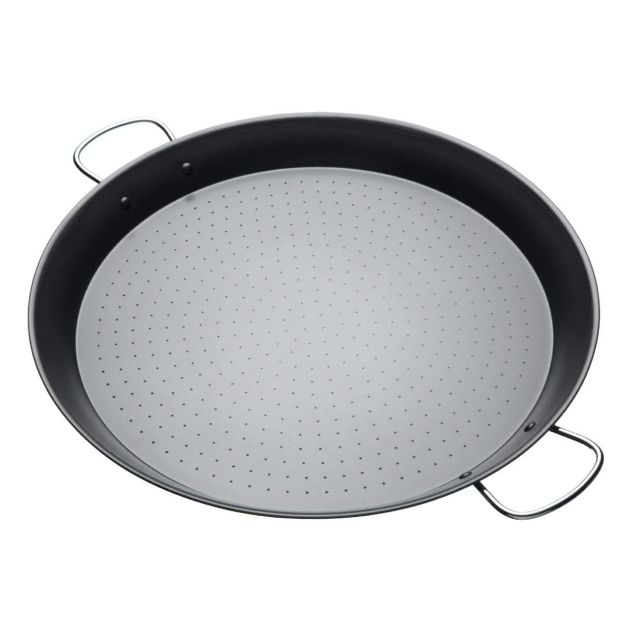 KitchenCraft World of Flavours Non Stick Paella Pan, Carbon Steel, 46 cm