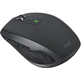 Logitech MX Anywhere 2S Wireless Mouse for Windows and Mac with Dual Connectivity, Built-In Battery 500mAh, 400 DPI Hyper-Fast Scrolling Mouse - 910-005132 (Renewed)
