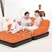 Bestway Multi-Max Inflatable Couch with Air Pump, Orange