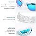 Actorstion Mirrored Swim Goggles Soft and Comfortable - Anti-Fog UV Protection, Best Tinted Swimming Goggles with Case - Aqua Sphere, or Ispeed - Adult Men or Women, Premium Quality (Lake Blue)