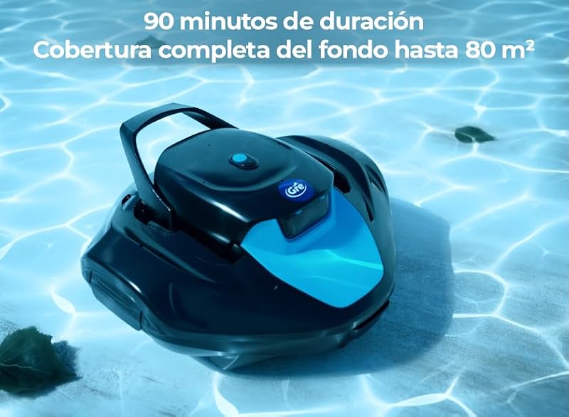 MOOVO. Robot Limpiafondos s/Cable. Duración 90'. Piscinas hasta 80m²