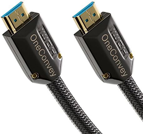 OneConvey 4K HDMI Cable 15 Feet -Ultra High Speed 18Gbps Support Ethernet/ARC,28AWG OD8.6mm Video 4K UHD 2160 HD 1080P 3D Xbox PS PS3 PS4 4K TV