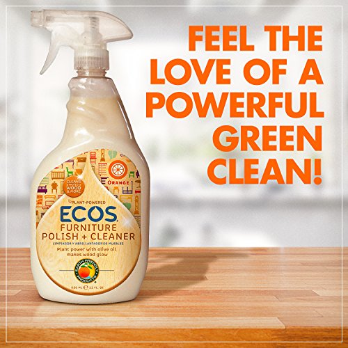 ECOS Non Toxic Bottle by Earth Friendly Products, Furniture Polish With Olive Oil, 22 Fl Oz (Pack of 2)