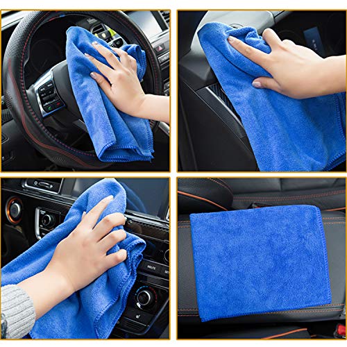 Tonsiki 17 Pieces Car Cleaner Brush Set for Cleaning Car Motorcycle Automotive Cleaning Wheels, Dashboard, Interior, Exterior, Leather, Air Vents - Thumbnail 7