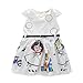 Hatop 2016 Girls Clothes Cute White Cartoon Dress For The Girl Princess Dress