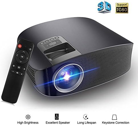 Video Projector Joyhero 4000 Lumens 200" LCD Home Theater Professional LCD Projector 1080P High Resolution Support HDMI VGA AV USB Micro SD PS3 PS4 Games
