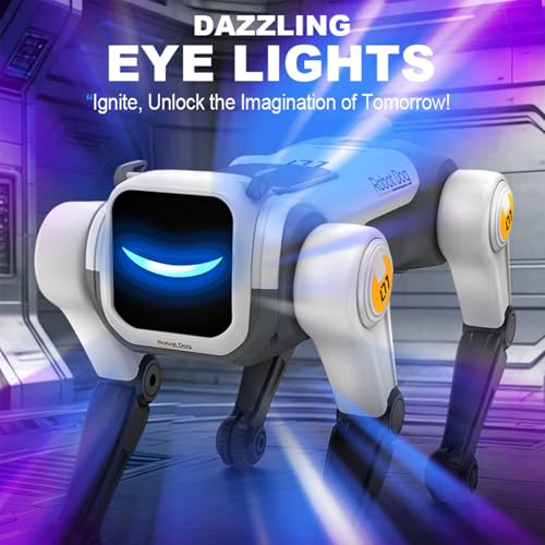 Beauenty Smart Robot Dog for Kids,mart Interactive Pet Toy with Remote Control,9+Actions Voice Commands,Music, Dance,Durable Design for Kids Age 3+