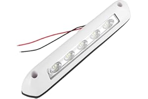 MOKERNALI 12V/24V RV LED Light Exterior, 10 LED Lamp Beads RV LED Awning Porch Light Waterproof RV LED Area Scene Lamps Fixture for Enclosed Cargo Trailer Car Van Truck Camper Motorhome Caravan