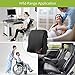 Comfom Lumbar Support Pillow for Office Chair & Car Seat - Wide Soft Home Comfort Memory Foam Cushion with Straps & Washable Cover - Lower Back Pain Relief Ergonomic Orthopedic Design (Black)