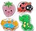 Set Of 4 Kids - Child Reusable Animal Shaped Cold Packs (Dinosaur, Ladybug, Crab, Strawberry or Princess)