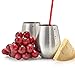 MosesMo Stainless Steel Stemless Wine Glasses 18 Oz | Unbreakable & Shatterproof Glasses For Red & White Wine, Drinks, Champagne, Cocktails & More, Choose between Matte or Glossy finish (4, Matte)