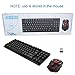 Wireless Keyboard and Mouse Combo Whisper Quiet Keyboard Full Size Multimedia Waterproof Keyboard Mouse for Windows Laptop Notebook PC Desktop Computer