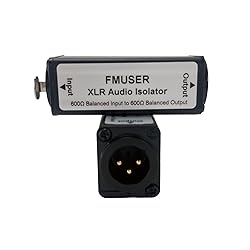 FMUSER XLR Audio Ground Loop Noise Isolator