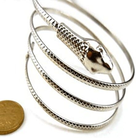 Charm Gold/Silver Punk Cuff Snake Armband Design Bangle Bracelet Anklet Jewelry silver