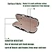 Hard Shell Clamshell Eyeglasses Case, Philley Floral Fabrics Portable Glasses Protection Case(C)