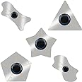 MMOBIEL 5 Pcs/Set Ultra-Thin 0,1mm Professional Stainless Steel Curved Spudger Pry Blade Repair Opening Tool