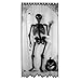Heritage Lace Bones 38-Inch Wide by 84-Inch Drop Scenic Panel, Black