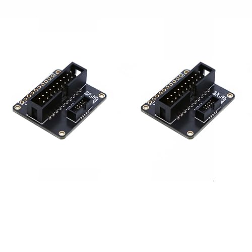 2pcs JTAG (2x10 2.54mm) to SWD (2x5 1.27mm) Cable Adapter Board ...