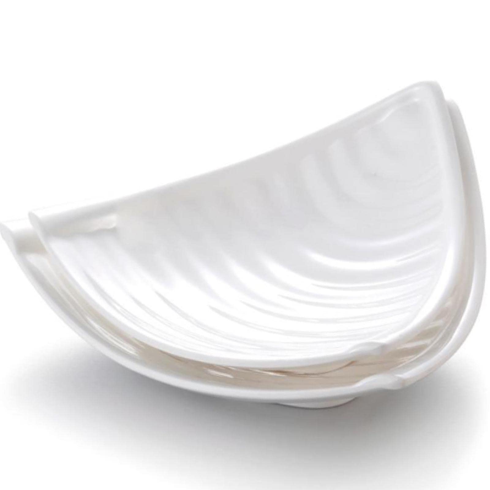 Mgkolbe® Modern Design Melamine Key Holder Man Tray Entrance Home Cell Phone Coin Jewelry Earrings Candy Chocolate Organizer Desk Desk (White)