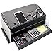 Ikee Design Faux Leather and Gray Velvet Multi-Device Charging Station and Desk Organizer on as Dock for Electronics Like iPhones Apple Watches iPads Other Phones and Desk Items