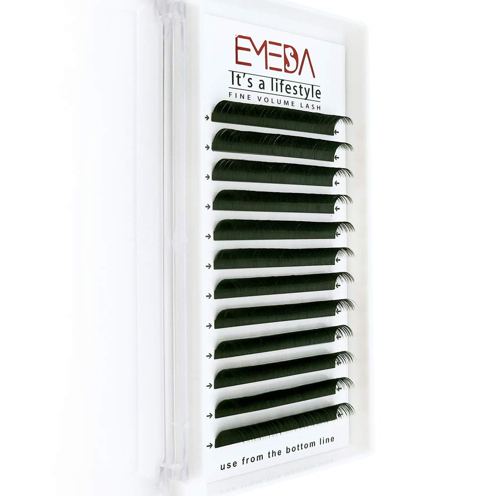 EMEDA DD Curl Eyelash Extensions 0.07 Thickness 12mm 3D Individual Lash extensions Russian False Eyelash