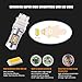 Echoming 2pcs 3157 LED Bulbs Switchback,IP67 Super Bright 21SMD 2835 Chipsets 3157 3155 3457 4157 Turn Signal Lights,LED Brake Lights with Projector,Xenon White/Amber Dual Color