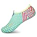 L-RUN Men Women's Go Walk Shoes Slip-on Aqua Water Shoes,Light Blue,M(W:7-7.5,M:4.5-5)